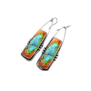 Colorful Rectangular Boho‎ Earrings